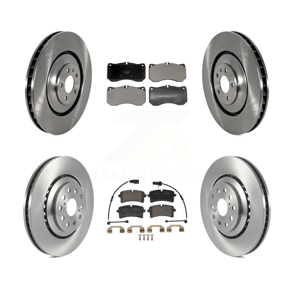 Front Rear Disc Brake Rotors And Ceramic Pads Kit For Audi S8 S7 K8T-104636