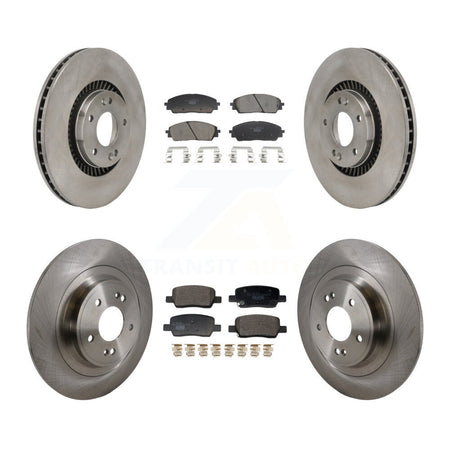 Front Rear Disc Brake Rotors And Ceramic Pads Kit For 2022-2024 Kia Carnival K8T-104638