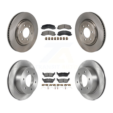 Front Rear Disc Brake Rotors And Ceramic Pads Kit For 2022-2023 Ford Bronco 3.0L K8T-104640