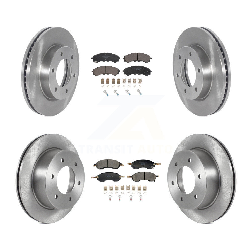 Front Rear Disc Brake Rotors And Ceramic Pads Kit For Ford Bronco K8T-104641