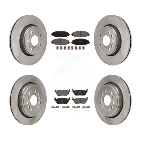 Front Rear Disc Brake Rotors And Ceramic Pads Kit For Ram 1500 Jeep Wagoneer Grand L K8T-104648