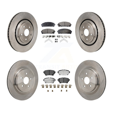 Front Rear Disc Brake Rotors And Ceramic Pads Kit For 2020-2022 Toyota Highlander K8T-104658