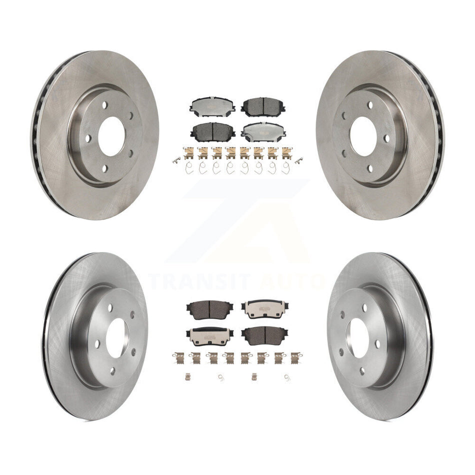 Front Rear Disc Brake Rotors And Ceramic Pads Kit For Nissan Rogue K8T-104661