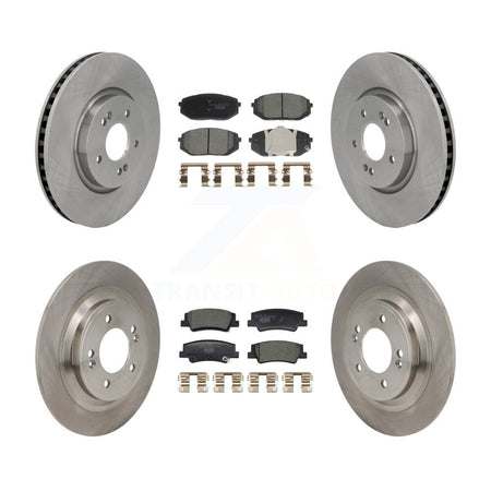 Front Rear Disc Brake Rotors And Ceramic Pads Kit For Hyundai Tucson Kia Sportage K8T-104667