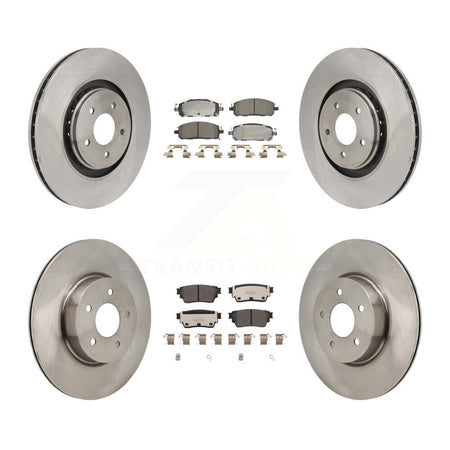 Front Rear Brake Rotors & Ceramic Pad Kit For Mitsubishi Outlander Nissan Pathfinder QX60 K8T-104668