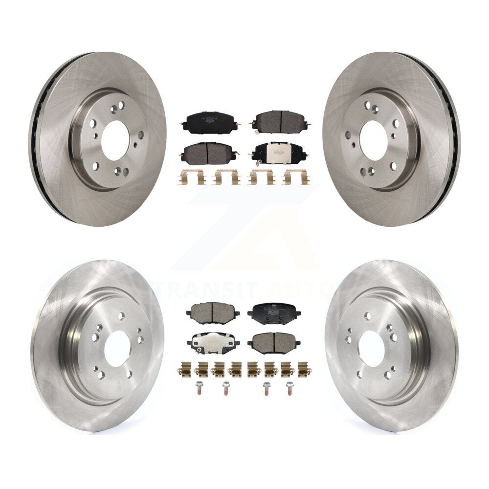Front Rear Disc Brake Rotors And Ceramic Pads Kit For 2017-2021 Honda Clarity K8T-104675