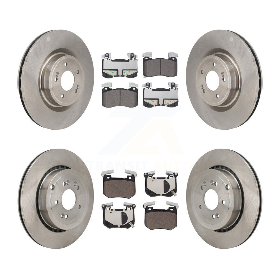 Front Rear Disc Brake Rotors And Ceramic Pads Kit For Kia Stinger Genesis G70 K8T-104676