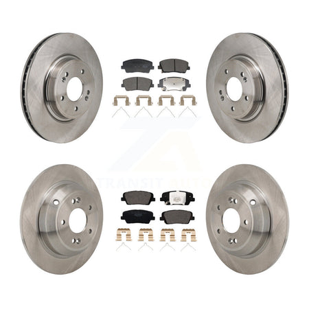 Front Rear Disc Brake Rotors And Ceramic Pads Kit For Genesis G70 Kia Stinger K8T-104677