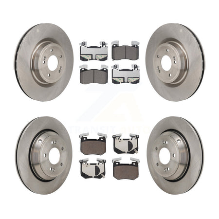 Front Rear Brake Rotors Ceramic Pad Kit For 22 Genesis G70 With 330mm Diameter Rotor K8T-104678