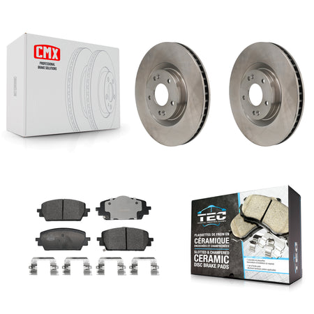 Front Disc Brake Rotors And Ceramic Pads Kit For Hyundai Santa Fe Kia Sorento Cruz K8T-104690