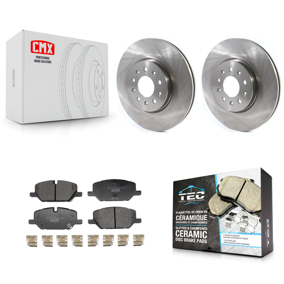 Front Disc Brake Rotors And Ceramic Pads Kit For Chevrolet Equinox GMC Terrain K8T-104695