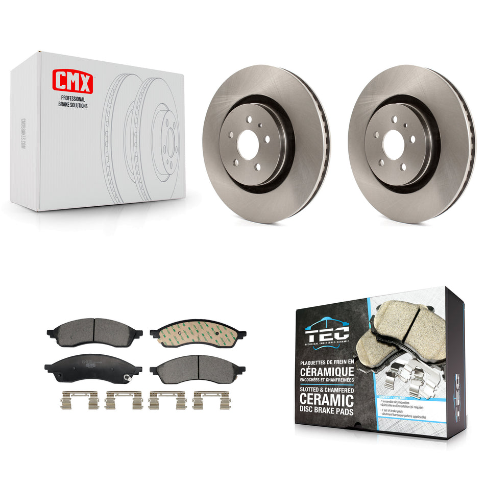 Front Disc Brake Rotors And Ceramic Pads Kit For Lincoln Nautilus K8T-104699