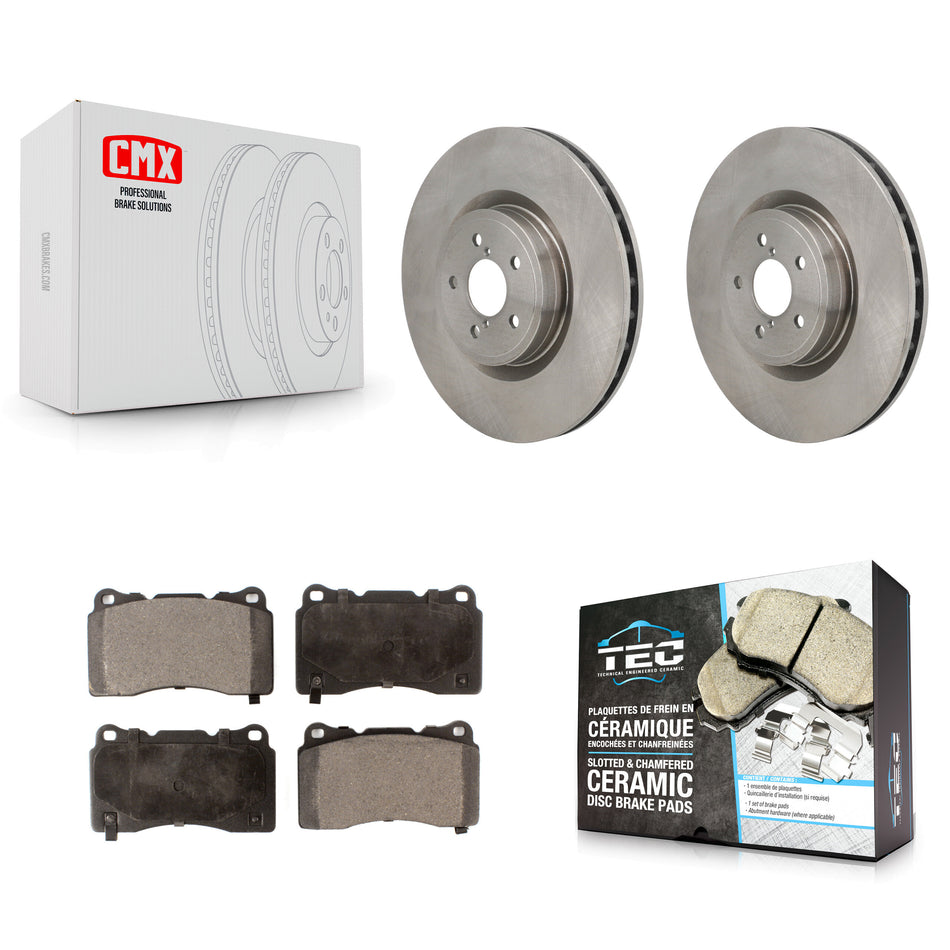 Front Disc Brake Rotors And Ceramic Pads Kit For Subaru BRZ Impreza Toyota 86 K8T-104705