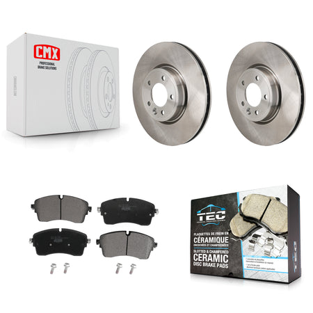Front Disc Brake Rotors And Ceramic Pads Kit For Land Rover Discovery Range DIESEL engine K8T-104710