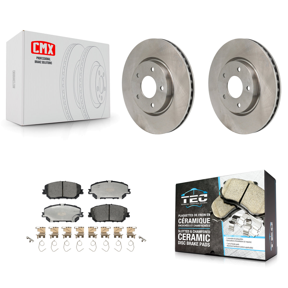 Front Disc Brake Rotors And Ceramic Pads Kit For Nissan Rogue K8T-104721