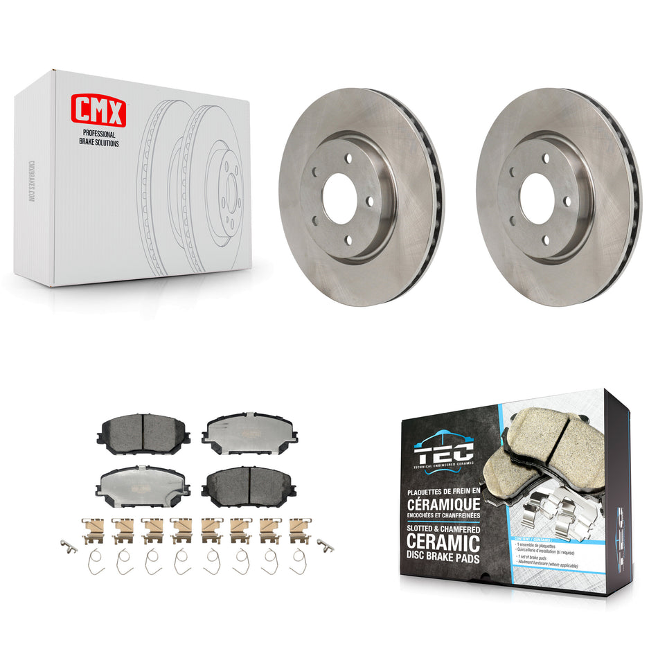 Front Disc Brake Rotors And Ceramic Pads Kit For Nissan Rogue K8T-104721