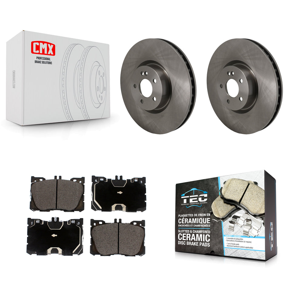 Front Brake Rotor Ceramic Pad Kit For Mercedes-Benz C43 AMG GLC43 E450 E400 E300 C450 E53 K8T-104724