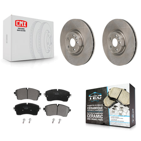 Front Disc Brake Rotors And Ceramic Pads Kit For Land Rover Range Evoque Jaguar E-Pace K8T-104725