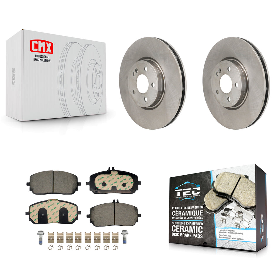 Front Brake Rotors & Ceramic Pad Kit For Mercedes-Benz GLB250 GLA250 A220 CLA250 A250 EQB K8T-104748