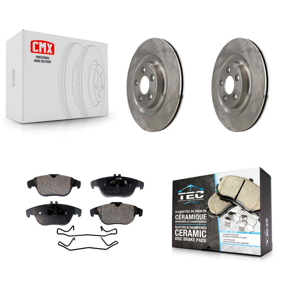 Rear Disc Brake Rotors And Ceramic Pads Kit For 2017 Mercedes-Benz E400 K8T-104749