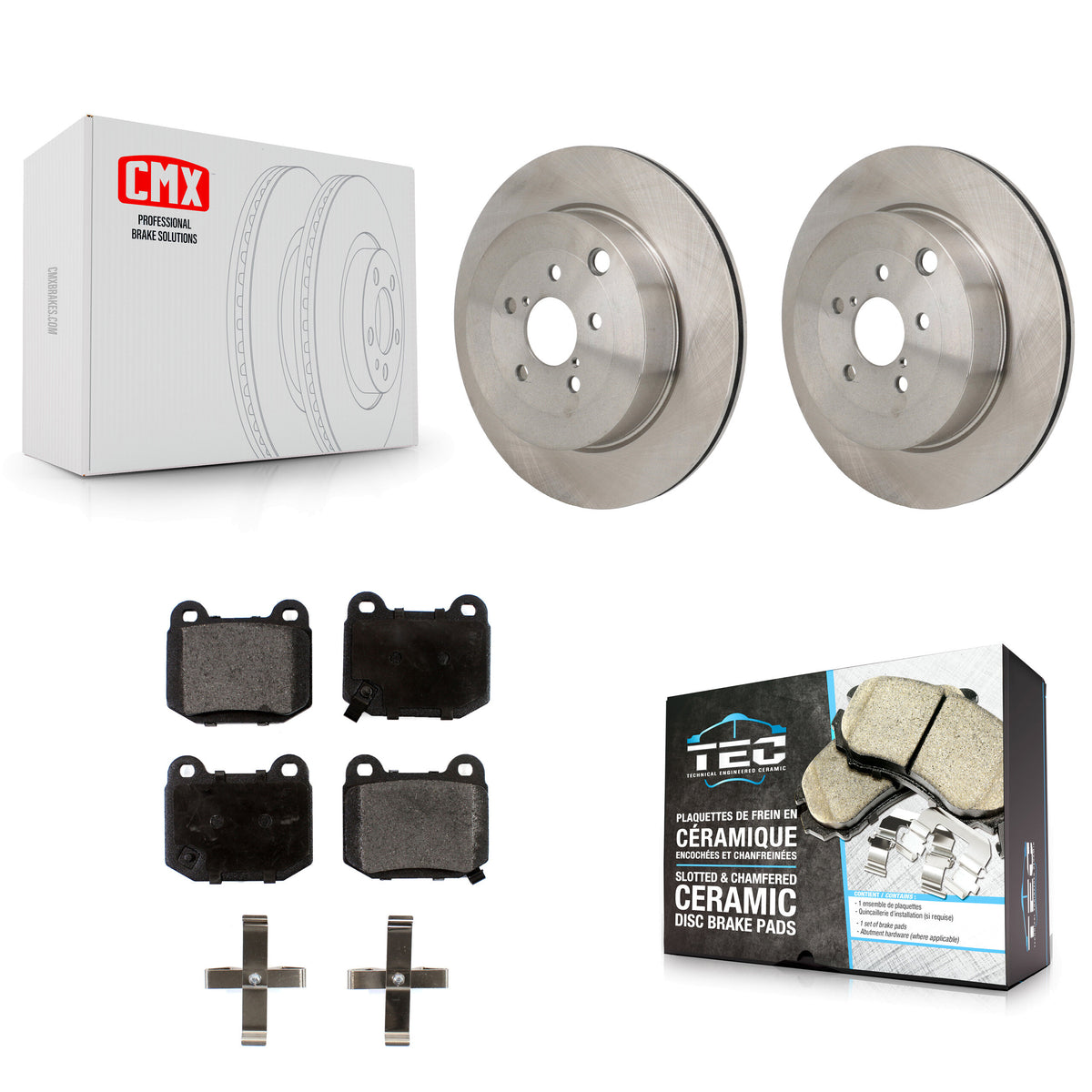 Rear Disc Brake Rotors And Ceramic Pads Kit For Subaru BRZ Toyota 86 With Brembo Brakes K8T-104753