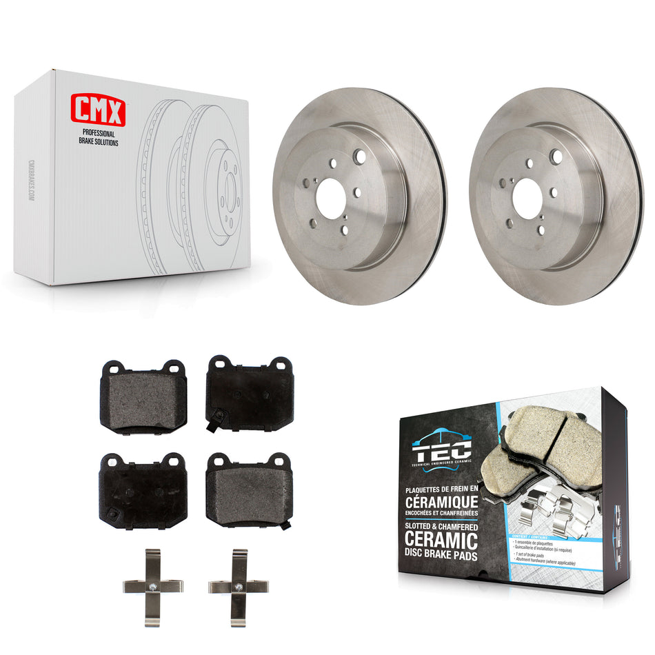 Rear Disc Brake Rotors And Ceramic Pads Kit For Subaru BRZ Toyota 86 With Brembo Brakes K8T-104753