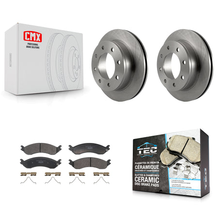 Rear Brake Rotor And Ceramic Pad Kit For 2021-2024 GMC Chevrolet Savana 2500 Express 3500 K8T-104763
