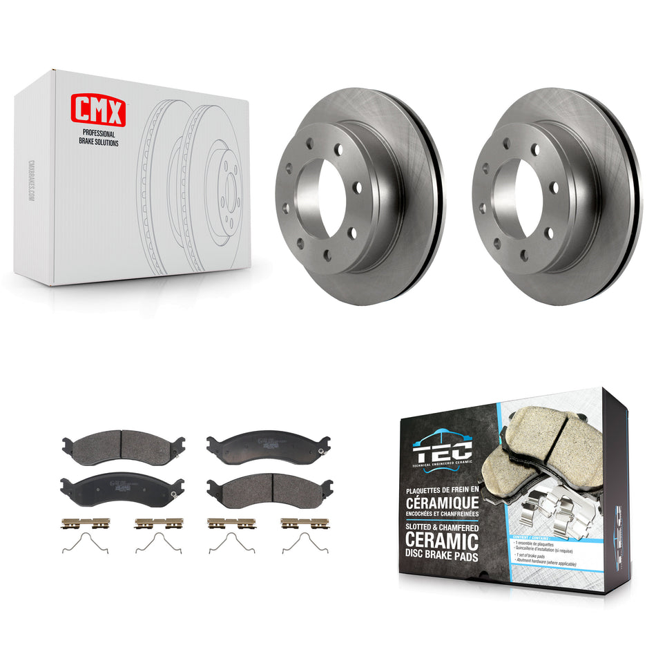 Rear Brake Rotor And Ceramic Pad Kit For 2021-2024 GMC Chevrolet Savana 2500 Express 3500 K8T-104763