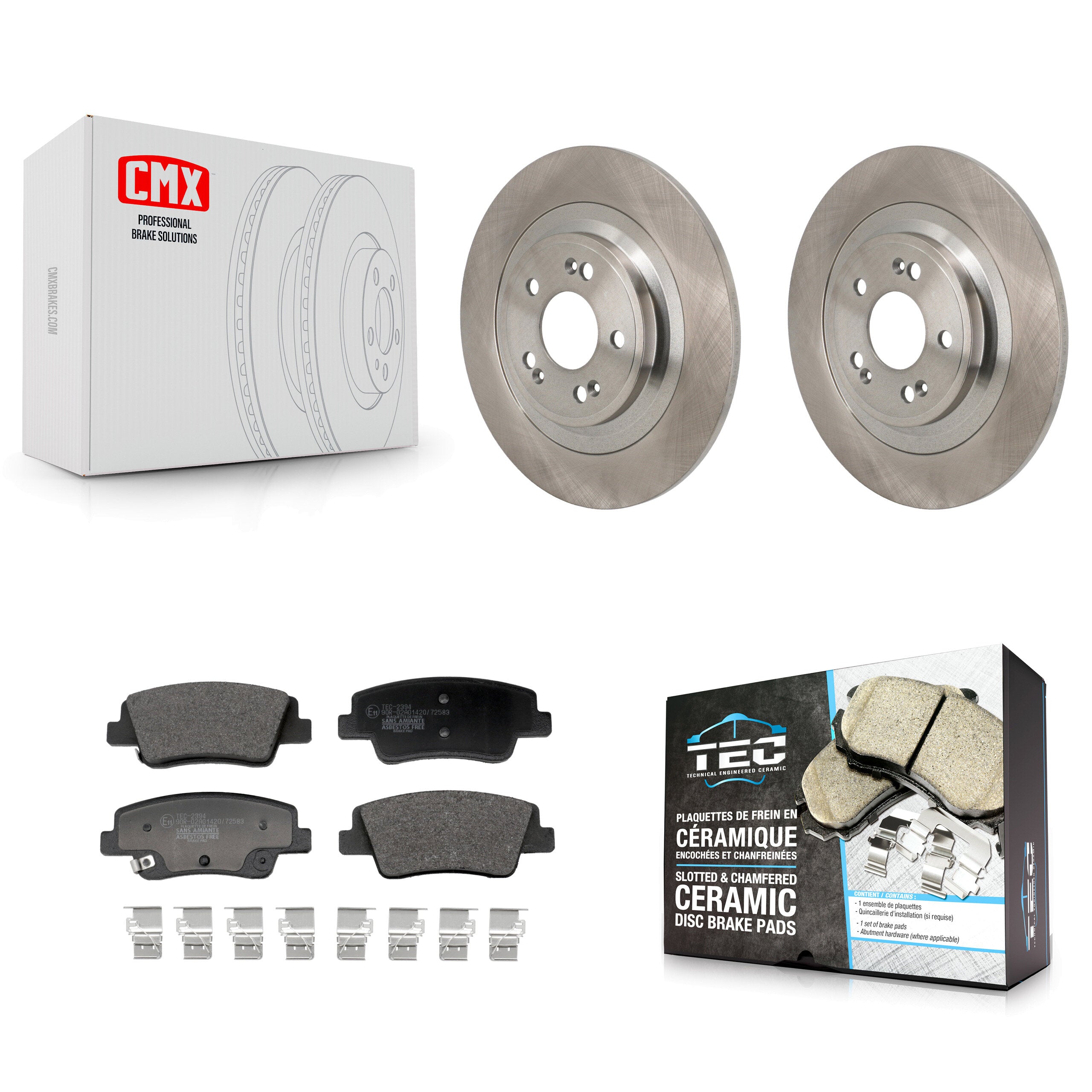 Rear Disc Brake Rotor Ceramic Pad Kit For Hyundai Ioniq 5 Genesis Kia EV6 GV70 6 GV60 G80 K8T-104766