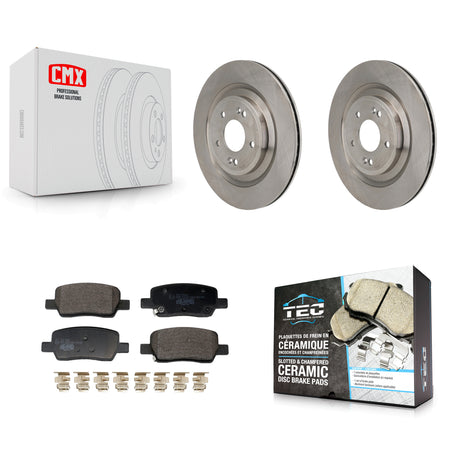 Rear Disc Brake Rotors And Ceramic Pads Kit For Hyundai Santa Fe Kia Sorento K8T-104771