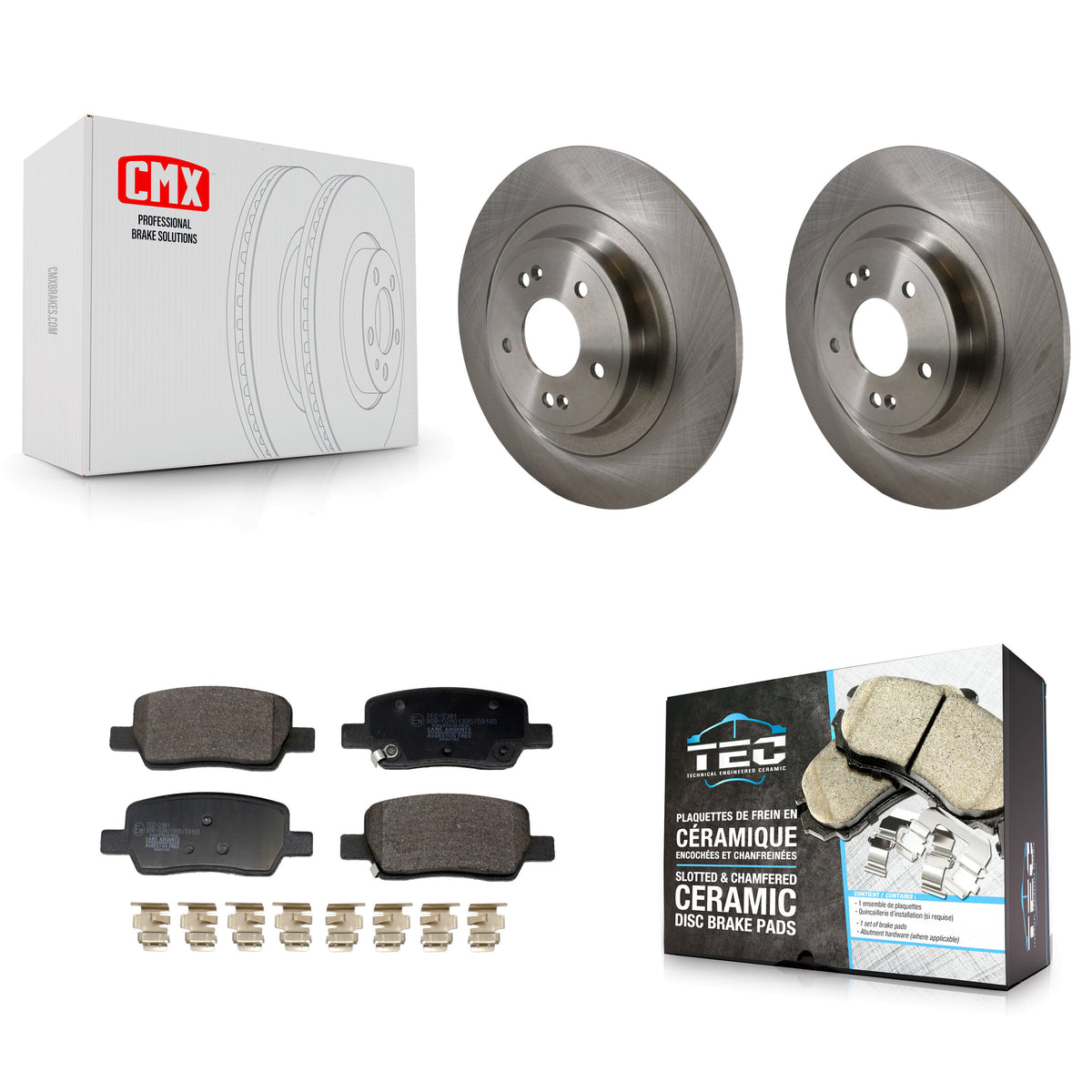 Rear Disc Brake Rotors And Ceramic Pads Kit For Kia Carnival Hyundai Santa Cruz Sorento K8T-104772