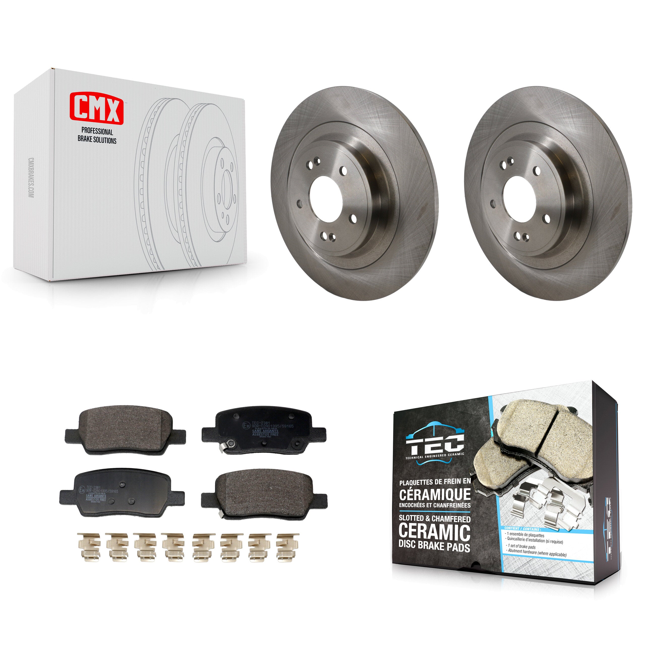 Rear Disc Brake Rotors And Ceramic Pads Kit For Kia Carnival Hyundai Santa Cruz Sorento K8T-104772