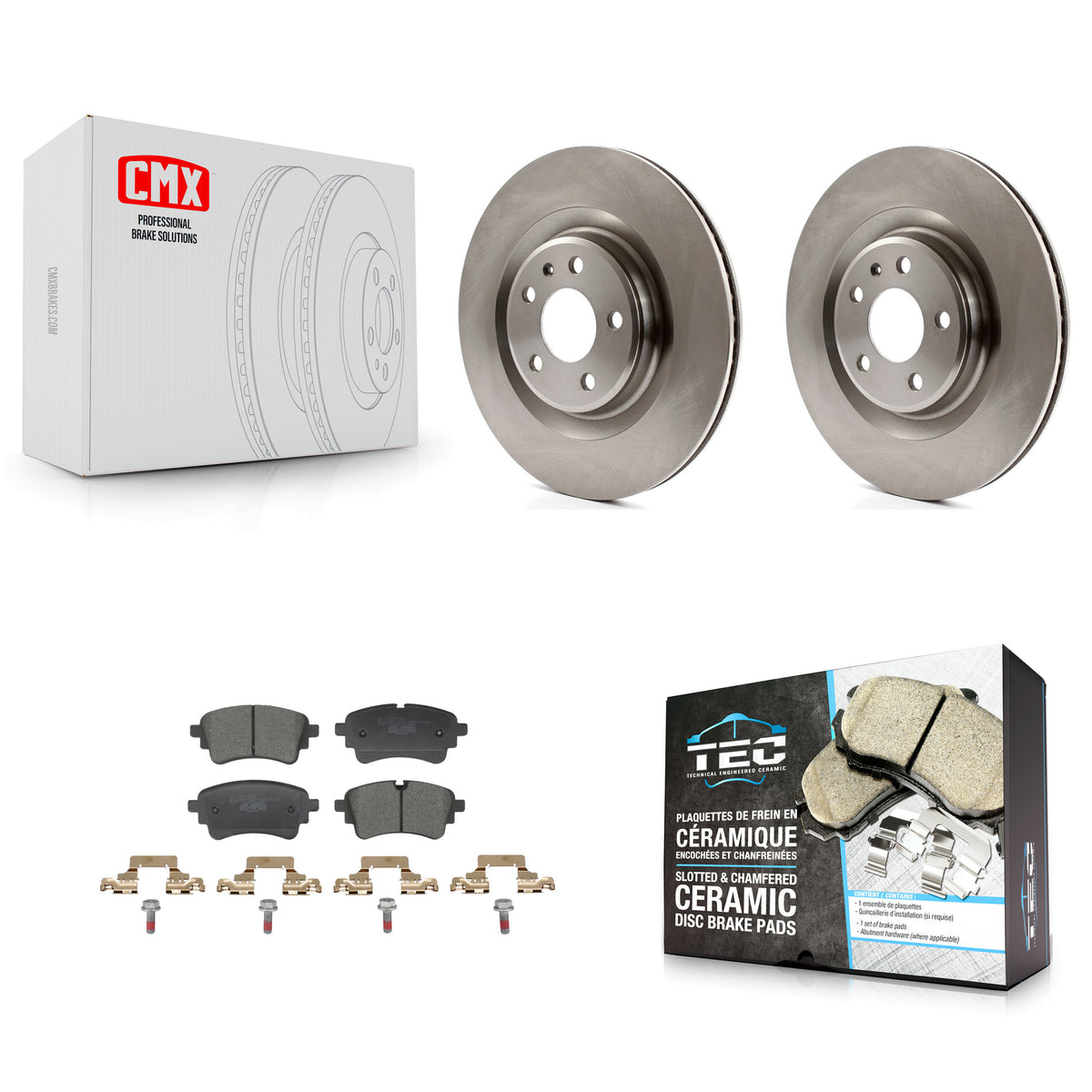 Rear Brake Rotors Ceramic Pad Kit For Audi Q5 Sportback A5 A4 Quattro S5 SQ5 allroad PHEV K8T-104775