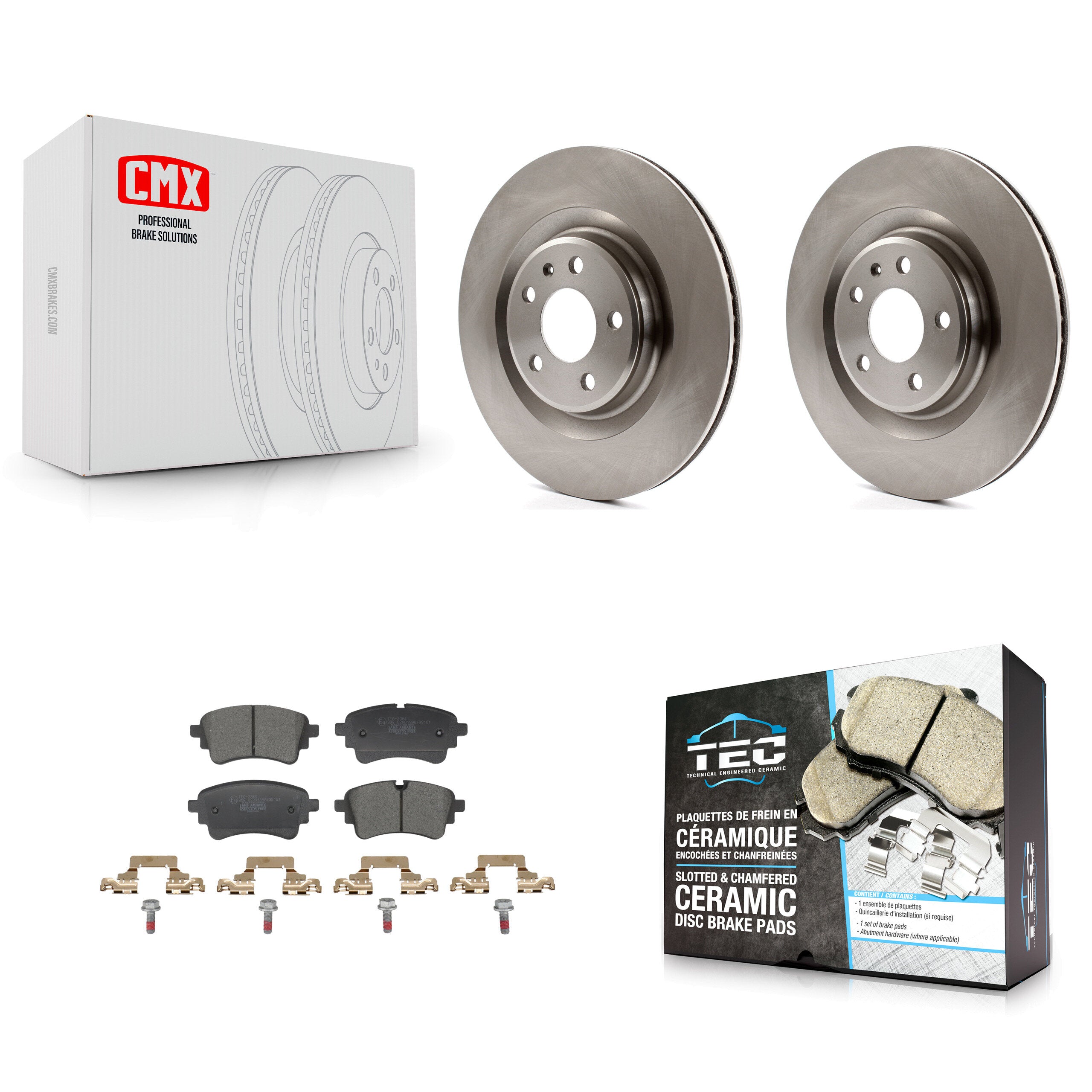 Rear Brake Rotors Ceramic Pad Kit For Audi Q5 Sportback A5 A4 Quattro S5 SQ5 allroad PHEV K8T-104775