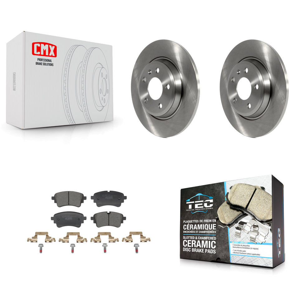 Rear Disc Brake Rotors And Ceramic Pads Kit For Audi A4 Quattro A5 Sportback K8T-104776