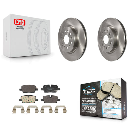 Rear Brake Rotors & Ceramic Pad Kit For Chevrolet Traverse Blazer Cadillac Equinox EV GMC K8T-104780