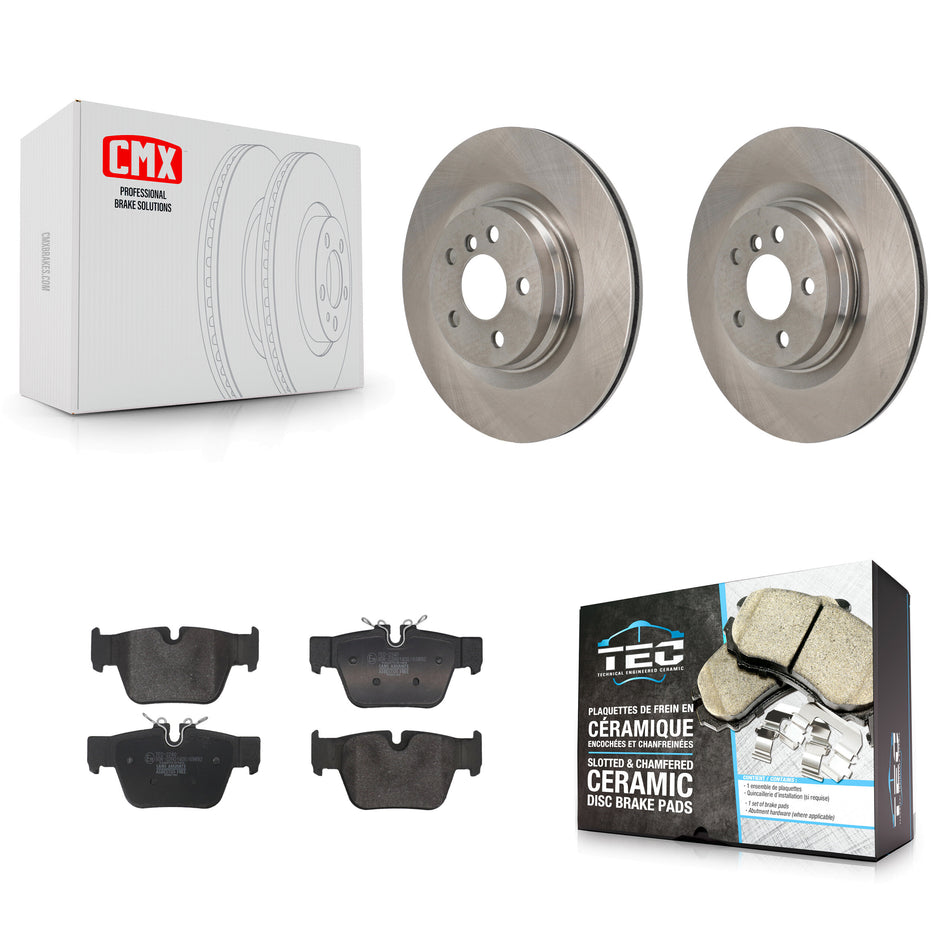 Rear Disc Brake Rotor Ceramic Pad Kit For Mini Cooper Countryman BMW X2 M235i xDrive Gran K8T-104783
