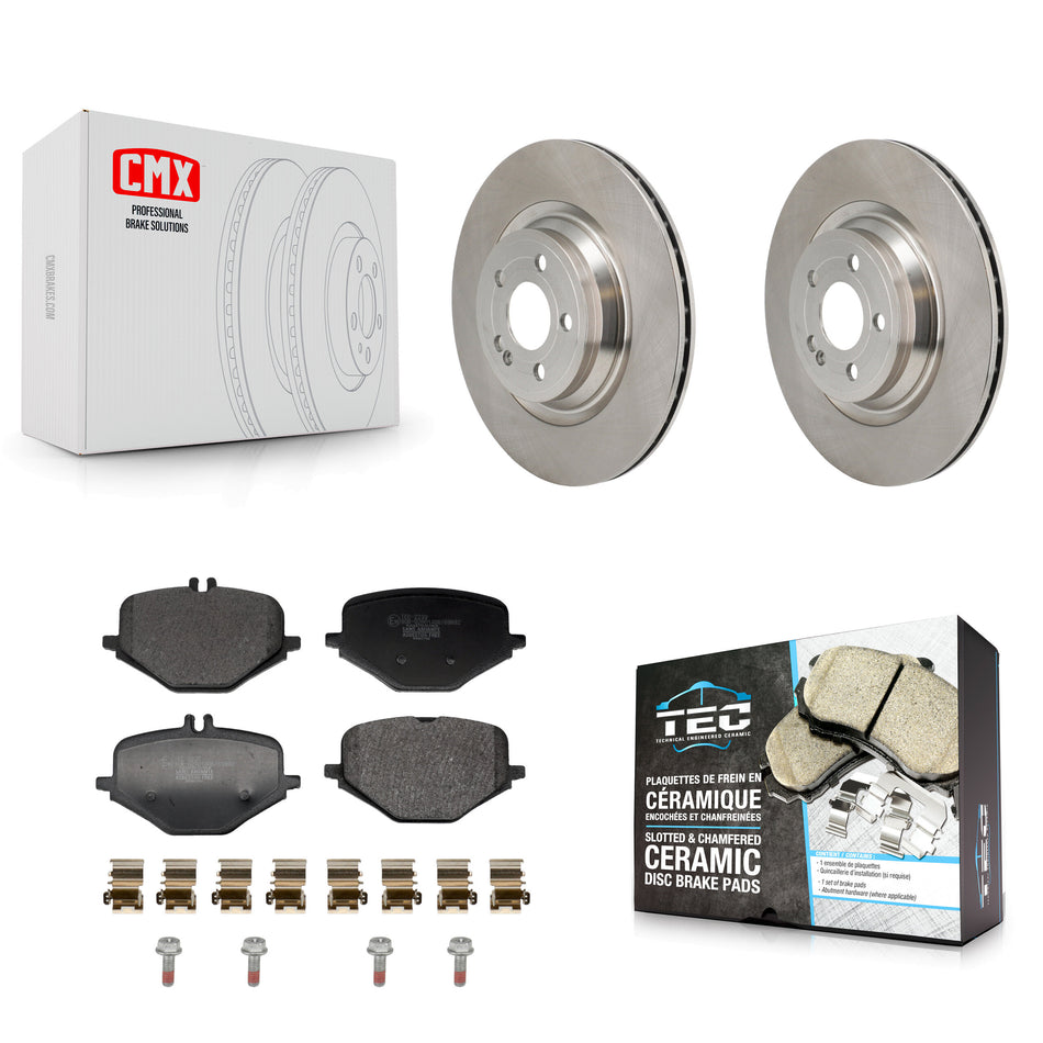 Rear Disc Brake Rotors And Ceramic Pads Kit For Mercedes-Benz GLE63 AMG S K8T-104784