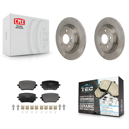 Rear Disc Brake Rotors Ceramic Pad Kit For 2019-2022 Mercedes-Benz A220 With Sport Brakes K8T-104788