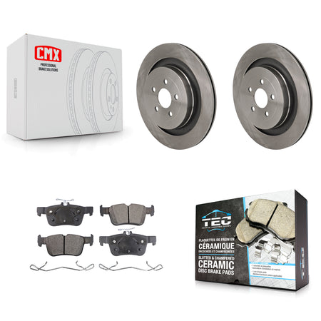 Rear Disc Brake Rotors And Ceramic Pads Kit For Ford Edge Lincoln Nautilus K8T-104792