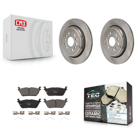 Rear Disc Brake Rotors And Ceramic Pads Kit For Ram 1500 Jeep Wagoneer Grand L K8T-104795