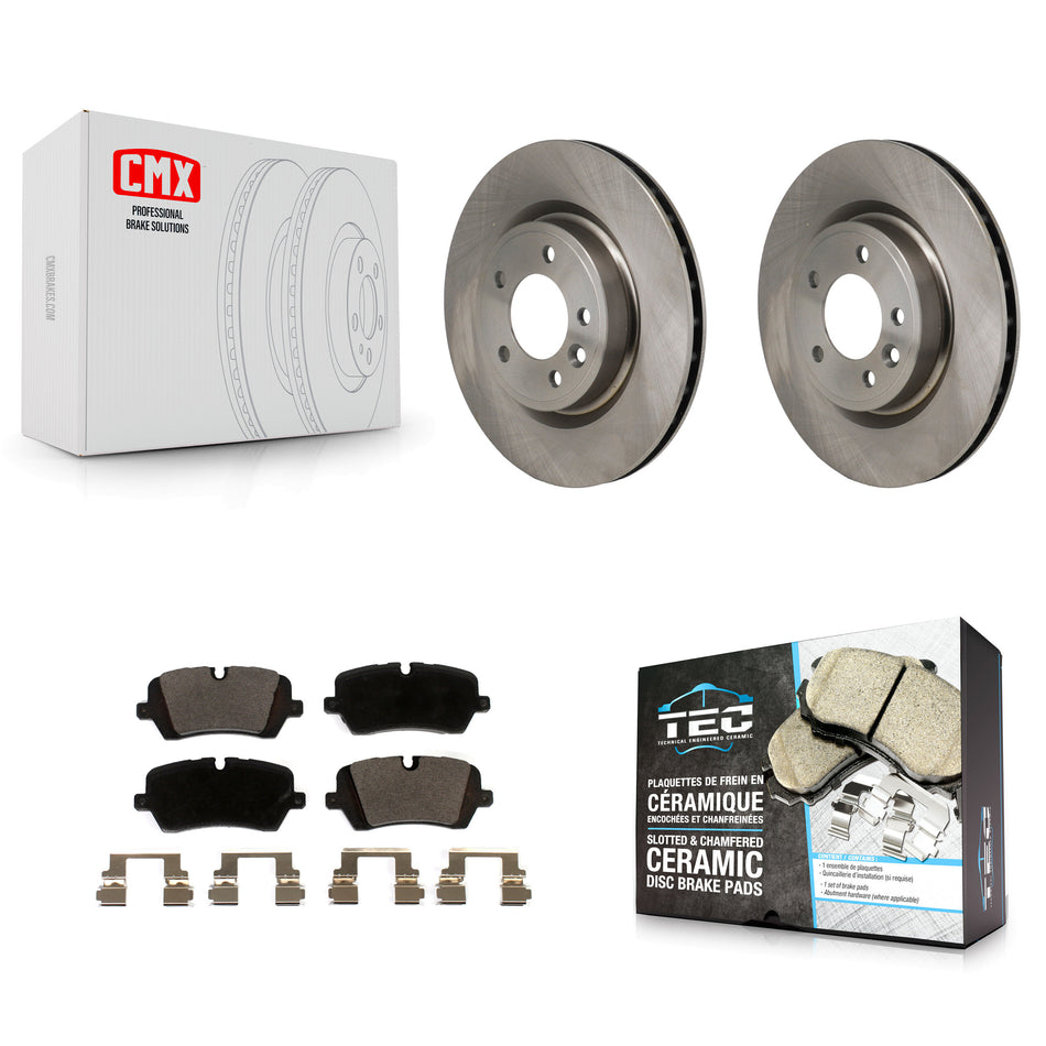 Rear Disc Brake Rotors And Ceramic Pads Kit For Land Rover Discovery Range K8T-104800