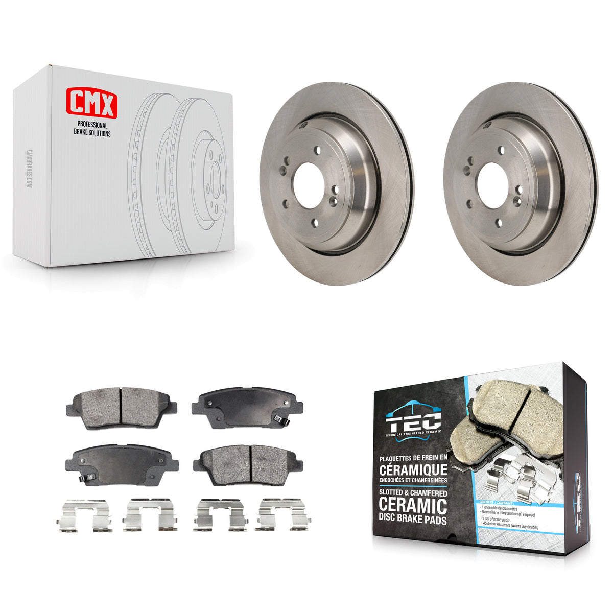Rear Disc Brake Rotors And Ceramic Pads Kit For 2015 Kia K900 3.8L K8T-104806
