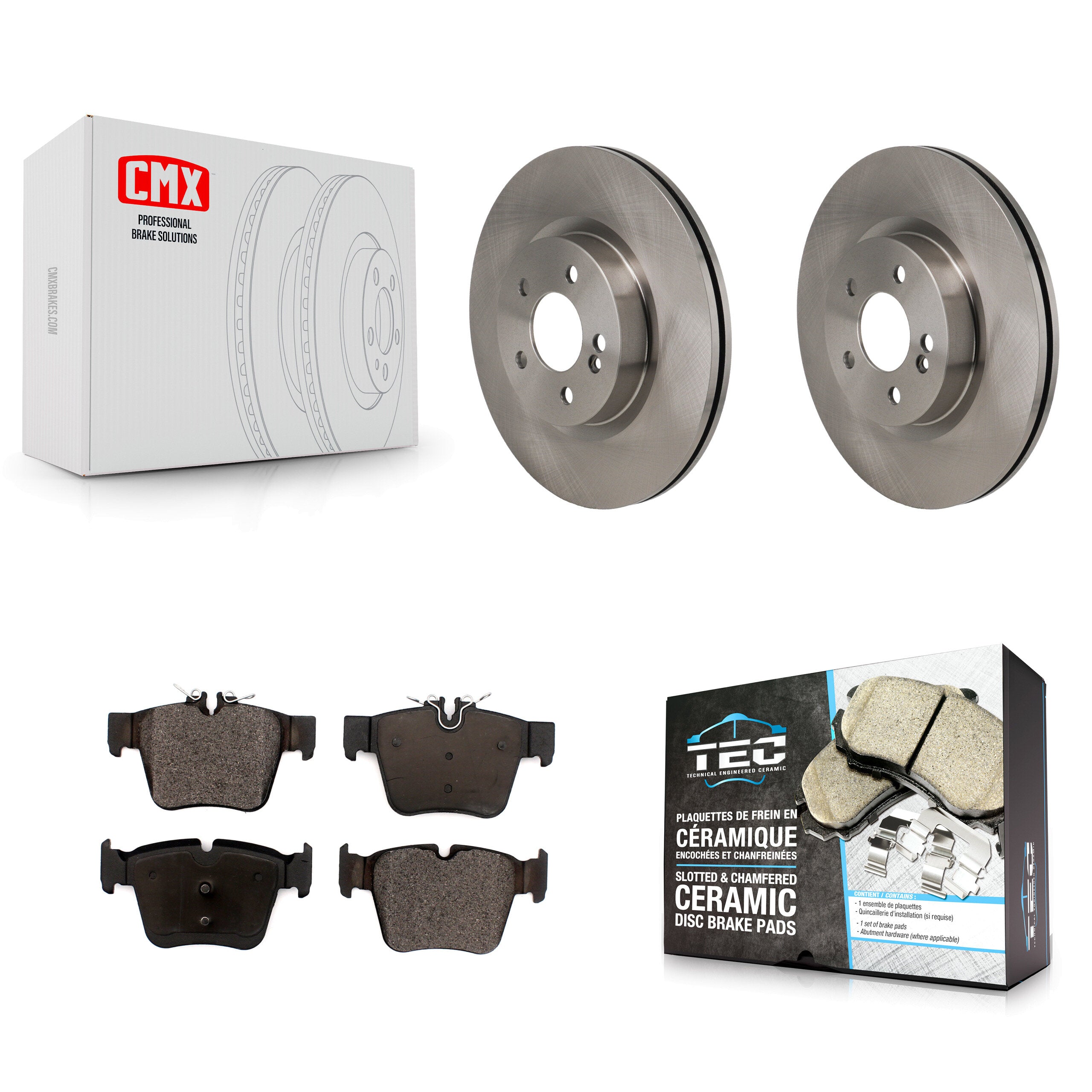 Rear Disc Brake Rotor Ceramic Pad Kit For Mercedes-Benz GLC300 C43 AMG GLC43 C450 GLC350e K8T-104809