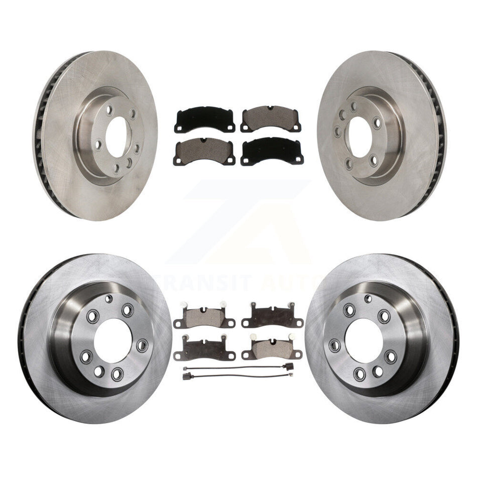 Front Rear Disc Brake Rotors Ceramic Pad Kit (6Pc) For Volkswagen Touareg Porsche Cayenne K8T-104850