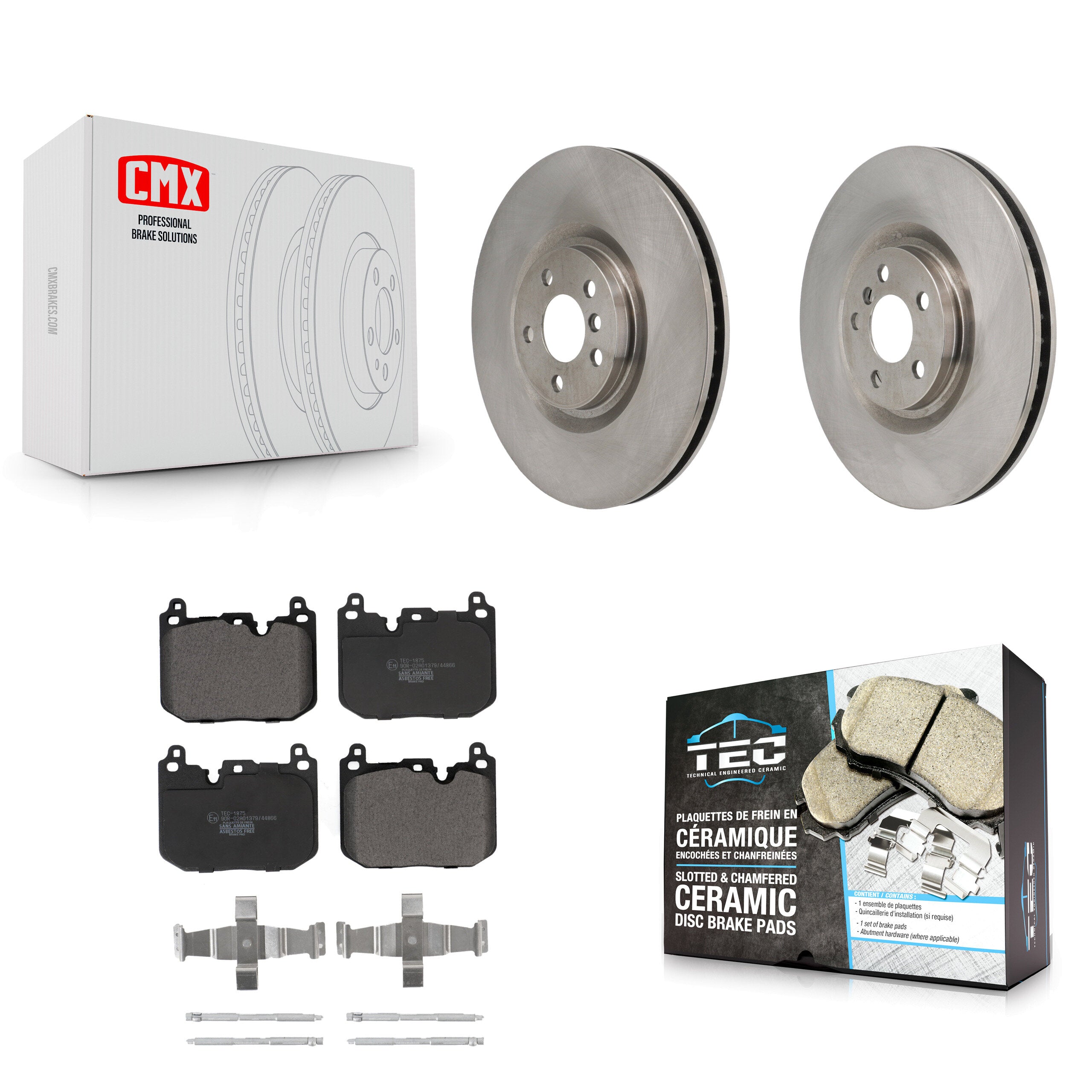 Front Disc Brake Rotors And Ceramic Pads Kit For Mini Cooper Countryman BMW X2 Clubman K8T-104855