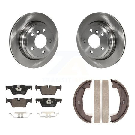 Rear Disc Rotors Ceramic Pads Parking Shoes Kit For BMW 320i xDrive 428i Gran Coupe 328i K8T-105475