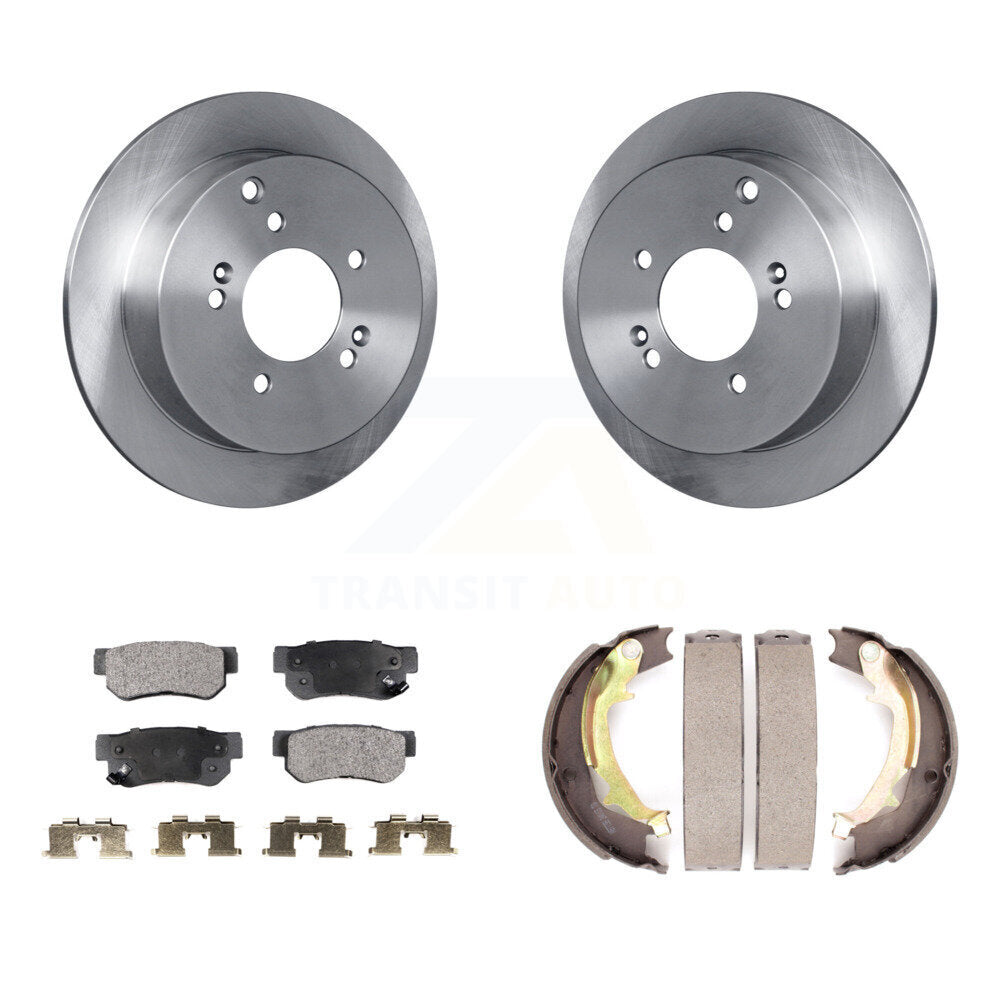 Rear Disc Rotors Ceramic Pads Parking Shoes Kit For Hyundai Tucson Kia Sportage Santa Fe K8T-105515
