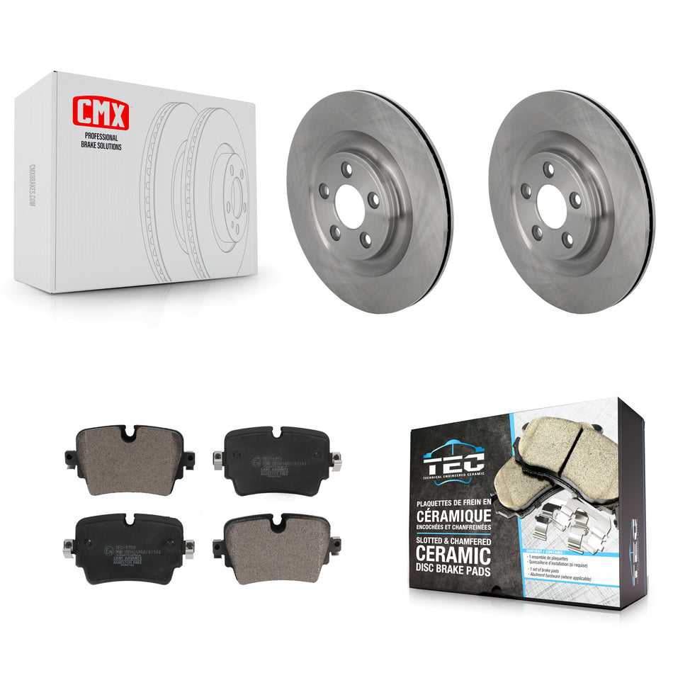 Rear Disc Brake Rotor & Ceramic Pad Kit For 2019 Jaguar XJ With 325mm Diameter K8T-105766