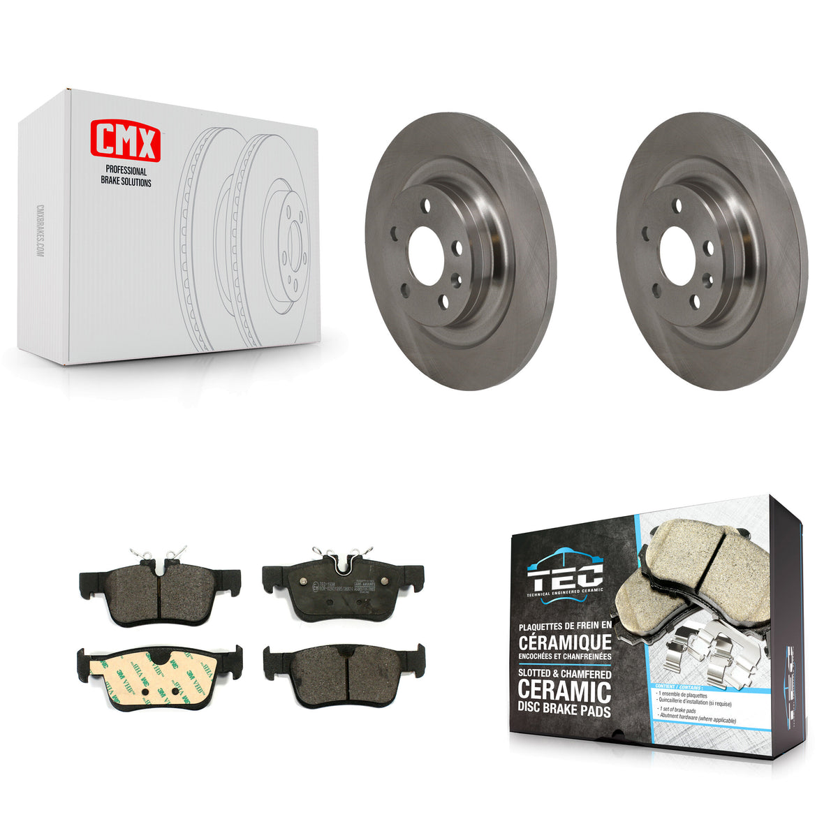 Rear Disc Brake Rotors And Ceramic Pads Kit For Volvo XC60 V60 V90 Cross Country S90 K8T-105768